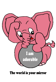 Elephant I am adorable self esteem